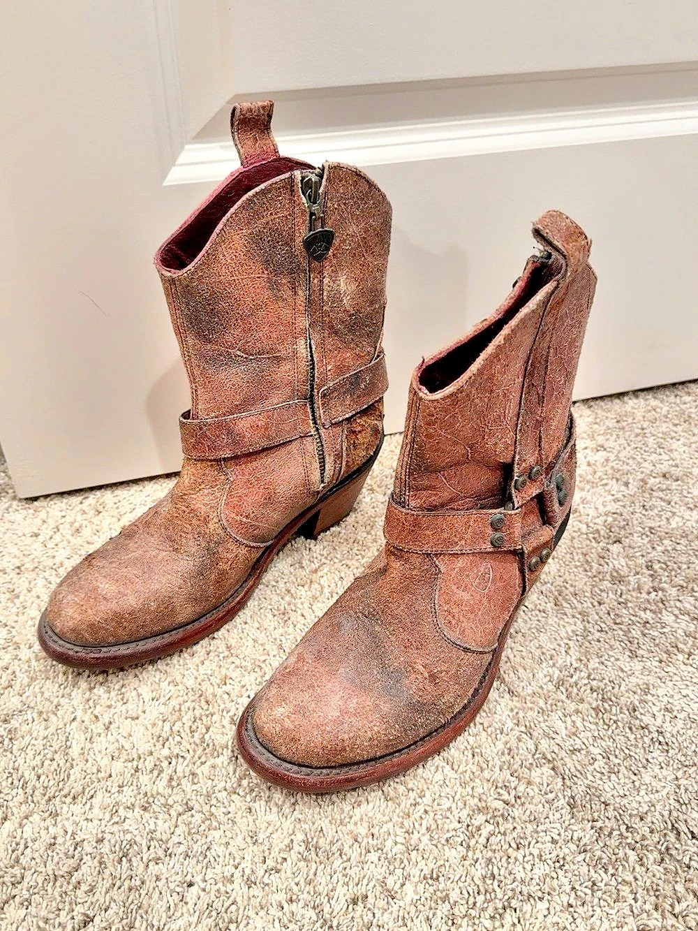 Ariat Unbridled Roper Harness Boots Brown US 7B
